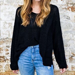 Black pullover sweater